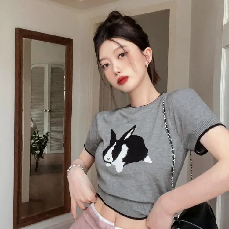 ABBY GODDESS Drop Shoulder Sleeve T Shirt Women's-5