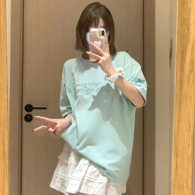 ABBY GODDESS T Shirt Women's Mint Green-2