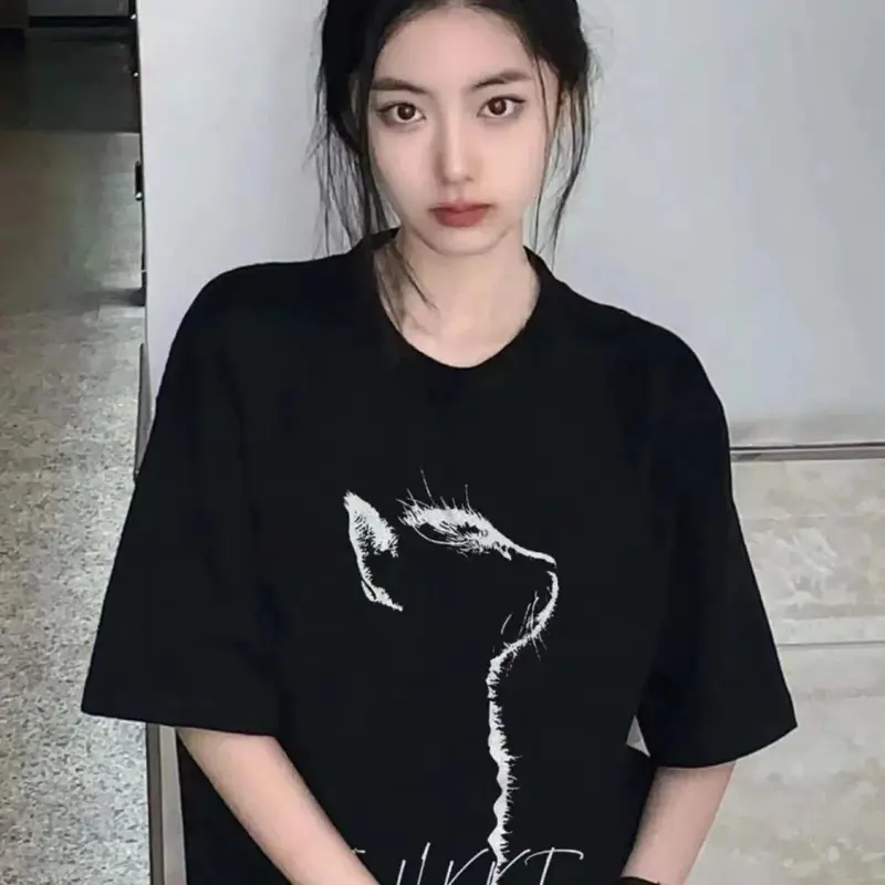 ABBY GODDESS T Shirts Women's Black-2