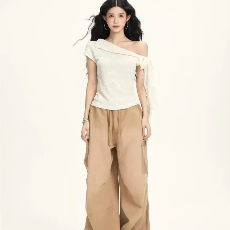 ABBY GODDESS T Shirts Women's Apricot-4