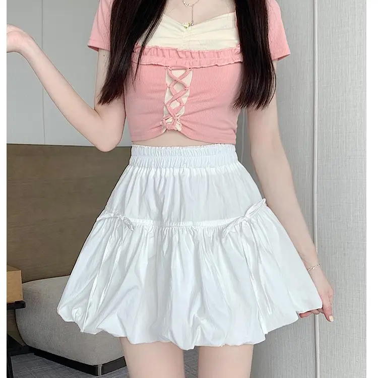 ABBY GODDESS Casual Short Skirts Women's-3