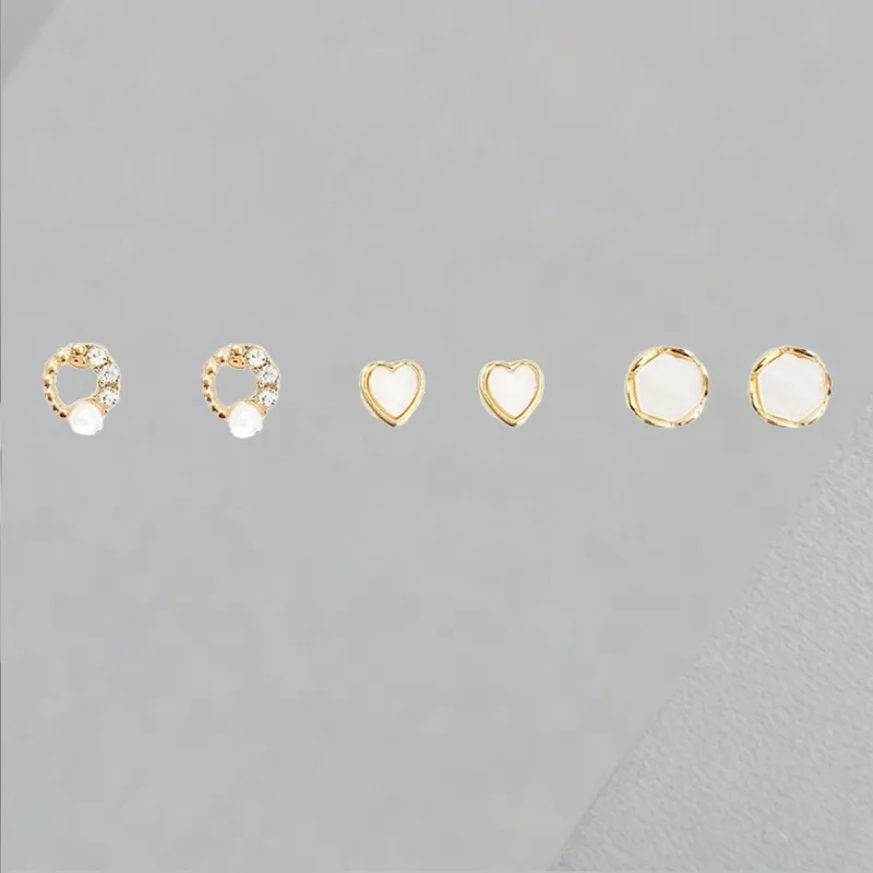 QIANFANGDAHUANGYE Alloy Stud Earrings Women's-4
