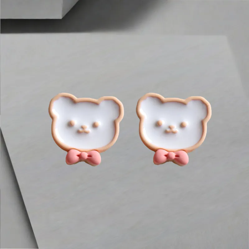 QIANFANGDAHUANGYE Oil Drip Stud Earrings Women's-3