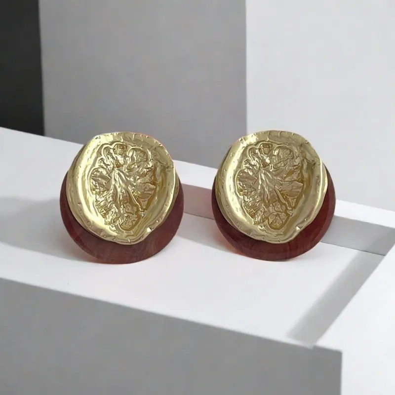 QIANFANGDAHUANGYE Copper Alloy Earrings Women's-2