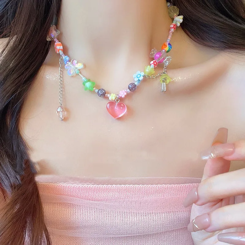 QIANFANGDAHUANGYE Alloy/Resin Necklaces Women's-1