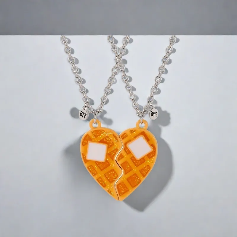 QIANFANGDAHUANGYE Alloy Resin Necklaces Unisex-3