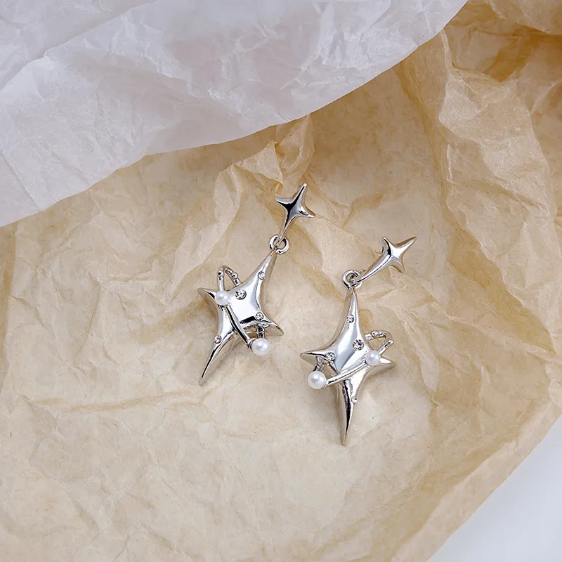 QIANFANGDAHUANGYE S925 Silver Stud Stud Earrings Women's-1