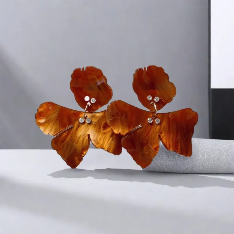 QIANFANGDAHUANGYE Alloy/Resin Earrings Women's-3