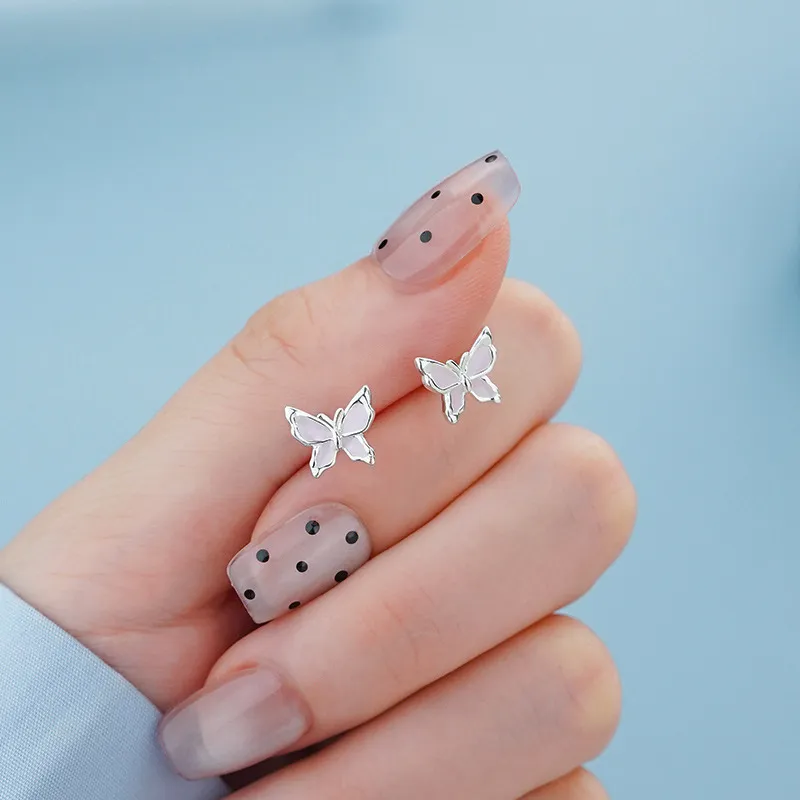 QIANFANGDAHUANGYE Oil Drip Stud Earrings Women's-5