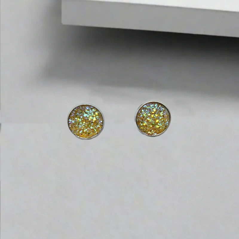QIANFANGDAHUANGYE Zircon Stud Earrings Women's-4
