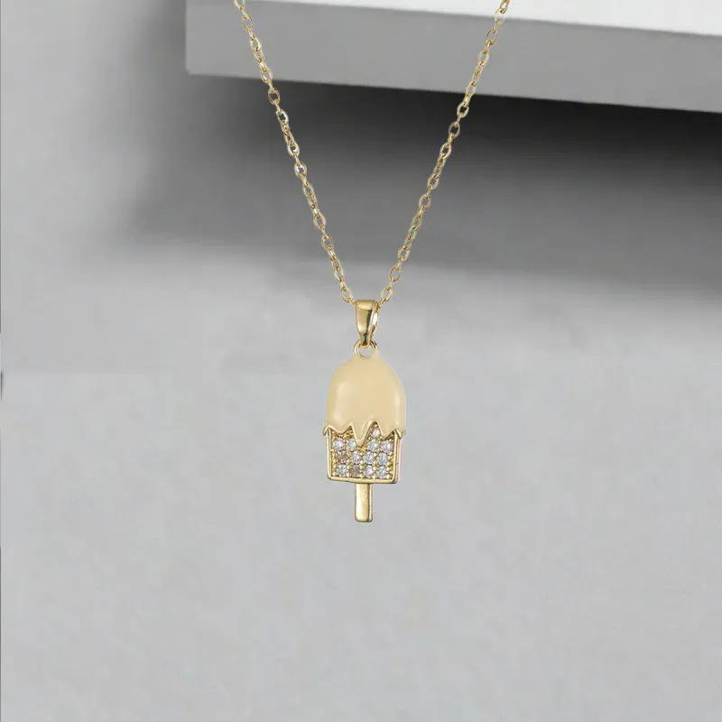 QIANFANGDAHUANGYE Zircon Necklaces Women's-4