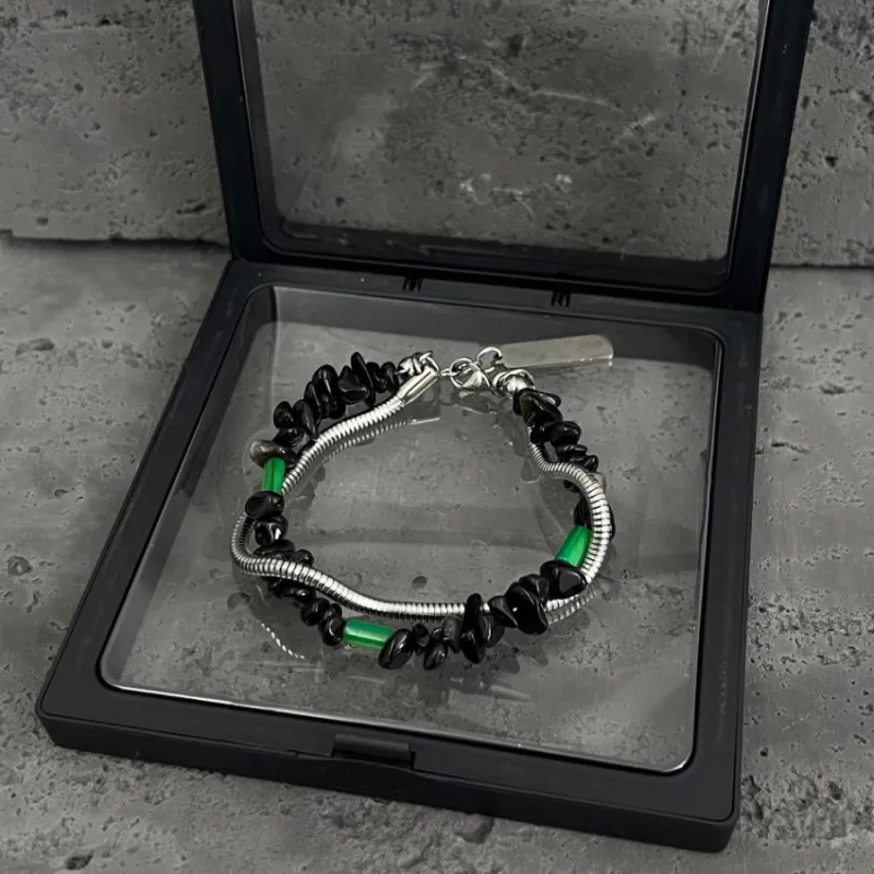 QIANFANGDAHUANGYE Titanium Steel Bracelets Men's-2