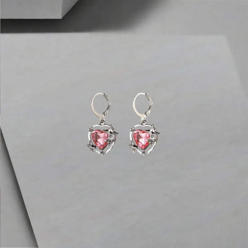 QIANFANGDAHUANGYE Zircon Earrings Women's-5