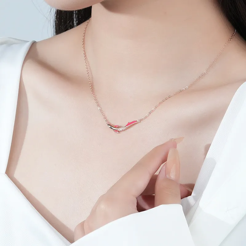 QIANFANGDAHUANGYE Zircon Necklaces Women's-1