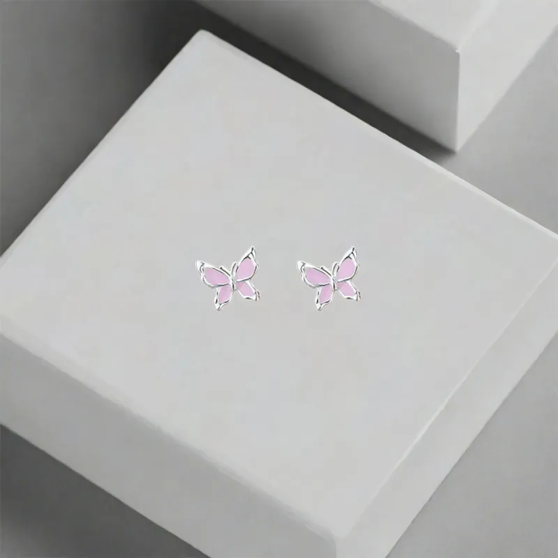 QIANFANGDAHUANGYE Oil Drip Stud Earrings Women's-3