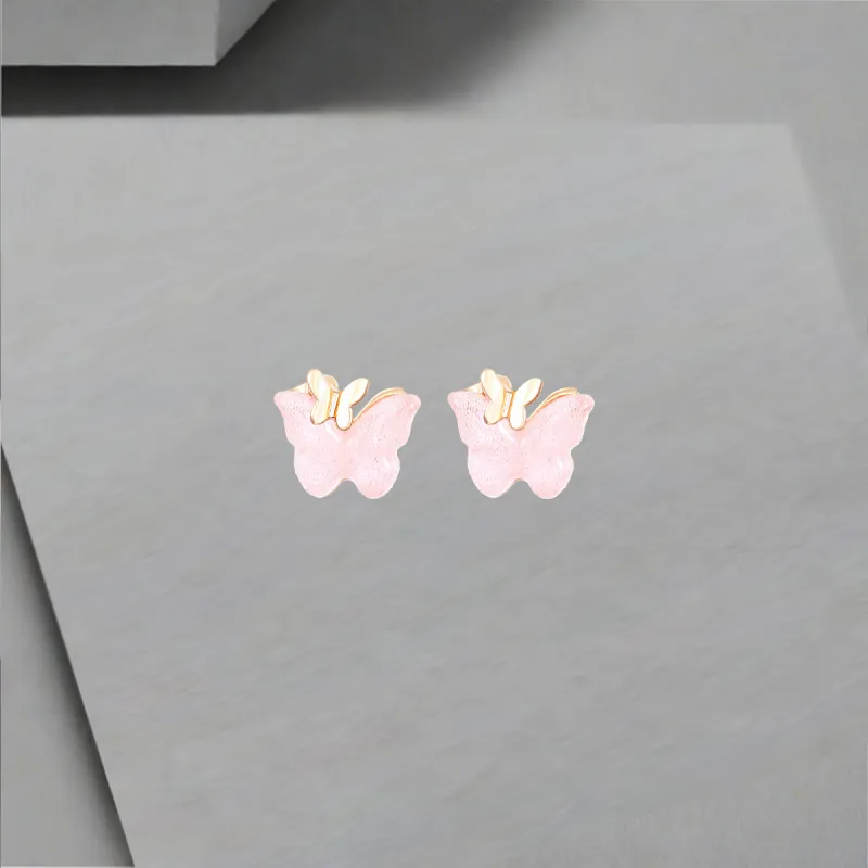 QIANFANGDAHUANGYE Resin S925 Sterling Silver Stud Earrings Women's-2