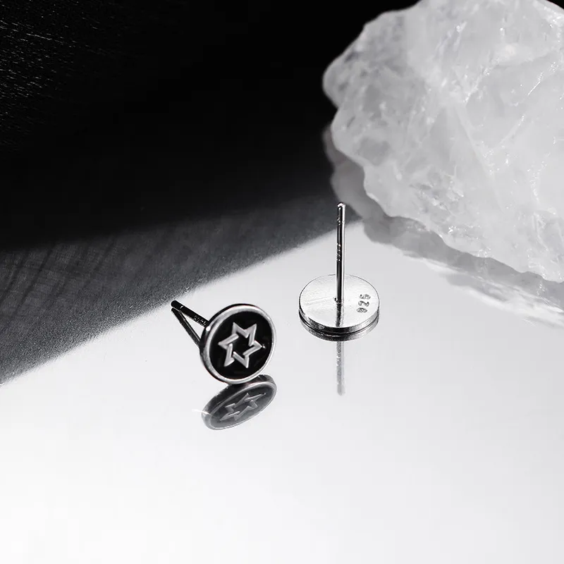 QIANFANGDAHUANGYE Alloy Stud Earrings Men's-1
