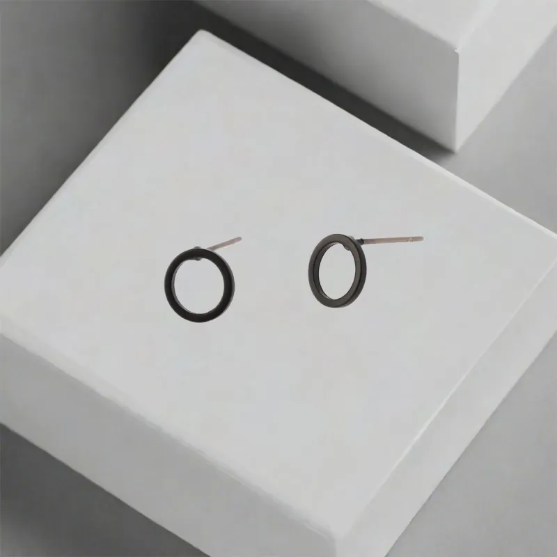 QIANFANGDAHUANGYE Alloy Stud Earrings Unisex-4