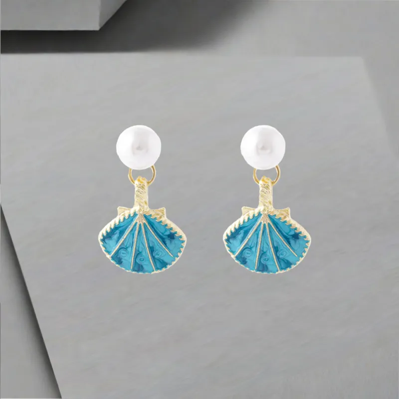 QIANFANGDAHUANGYE Oil Drip Earrings Women's-6