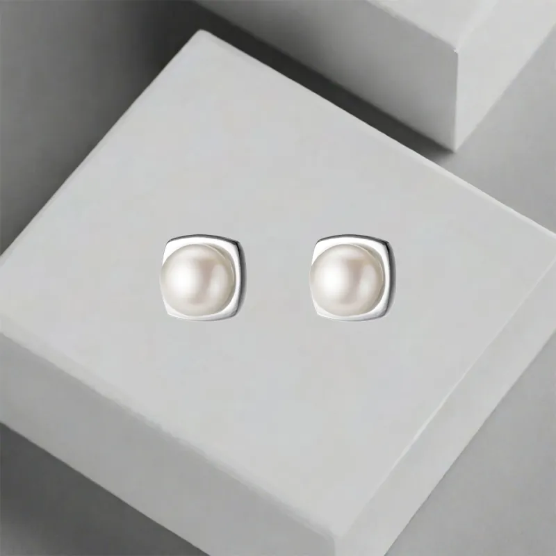 QIANFANGDAHUANGYE Alloy Stud Earrings Women's-3