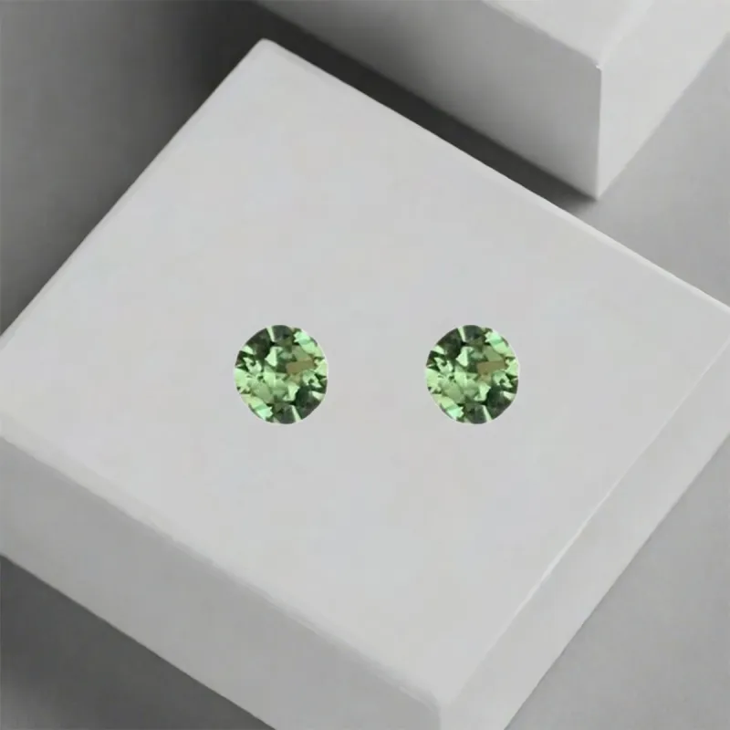 QIANFANGDAHUANGYE Zircon Stud Earrings Women's-4