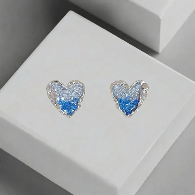QIANFANGDAHUANGYE 925 Sterling Silver Stud Earrings Women's-4