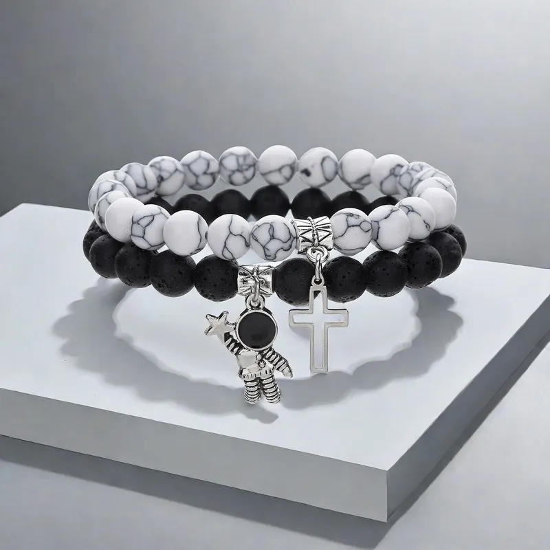 QIANFANGDAHUANGYE Alloy Bracelets Unisex-2