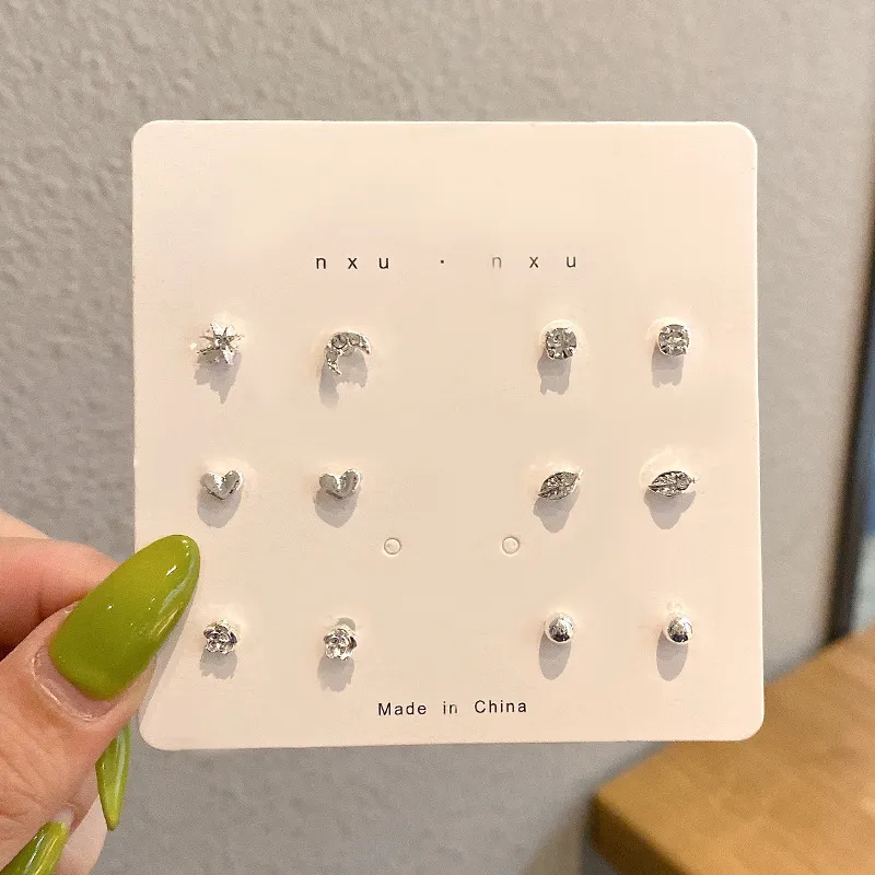 QIANFANGDAHUANGYE Alloy Stud Earrings Women's-1