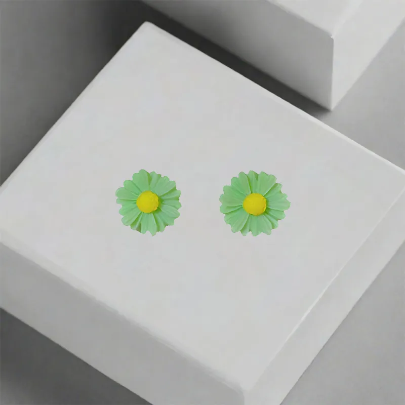 QIANFANGDAHUANGYE Resin Stud Earrings Women's-5