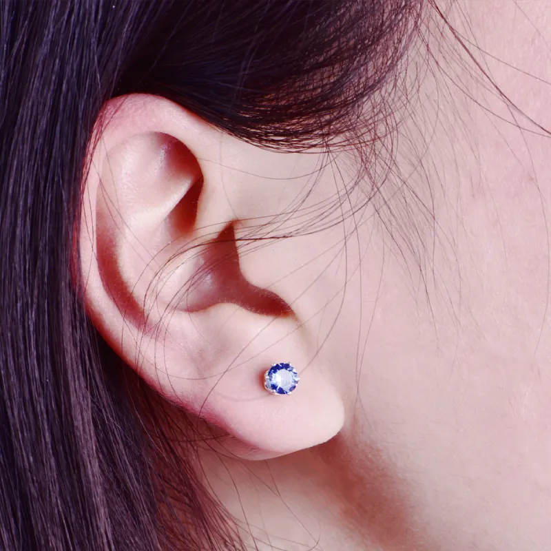 QIANFANGDAHUANGYE Zircon Clip On Earrings Unisex-1