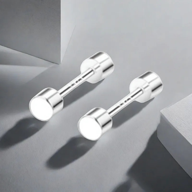 QIANFANGDAHUANGYE Alloy Stud Earrings Unisex-3