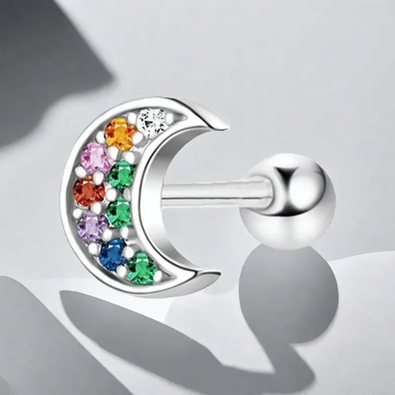 QIANFANGDAHUANGYE Alloy Stud Earrings Unisex-2