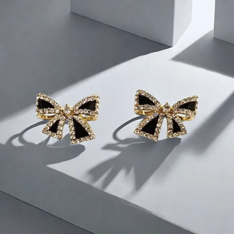 QIANFANGDAHUANGYE Zircon Stud Earrings Women's-4