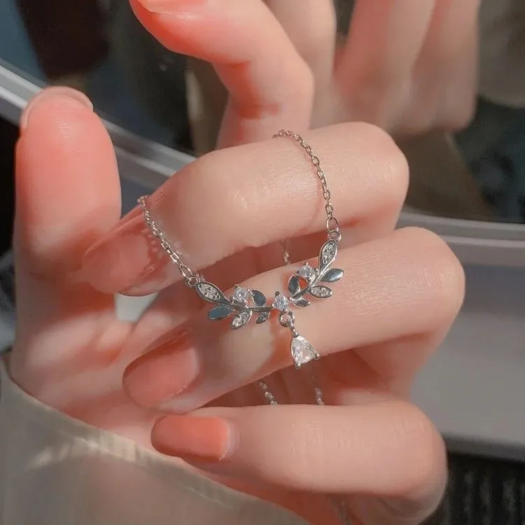 QIANFANGDAHUANGYE 999 Fine Silver Refined Premium Style Women's Necklace Women's-4