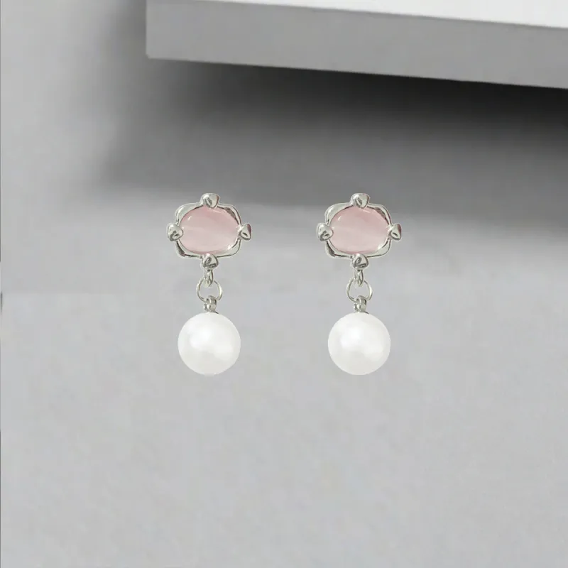 QIANFANGDAHUANGYE Zircon Earrings Women's-5