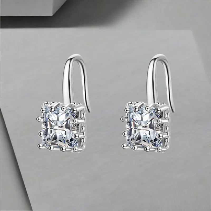 QIANFANGDAHUANGYE Zircon Earrings Women's-3