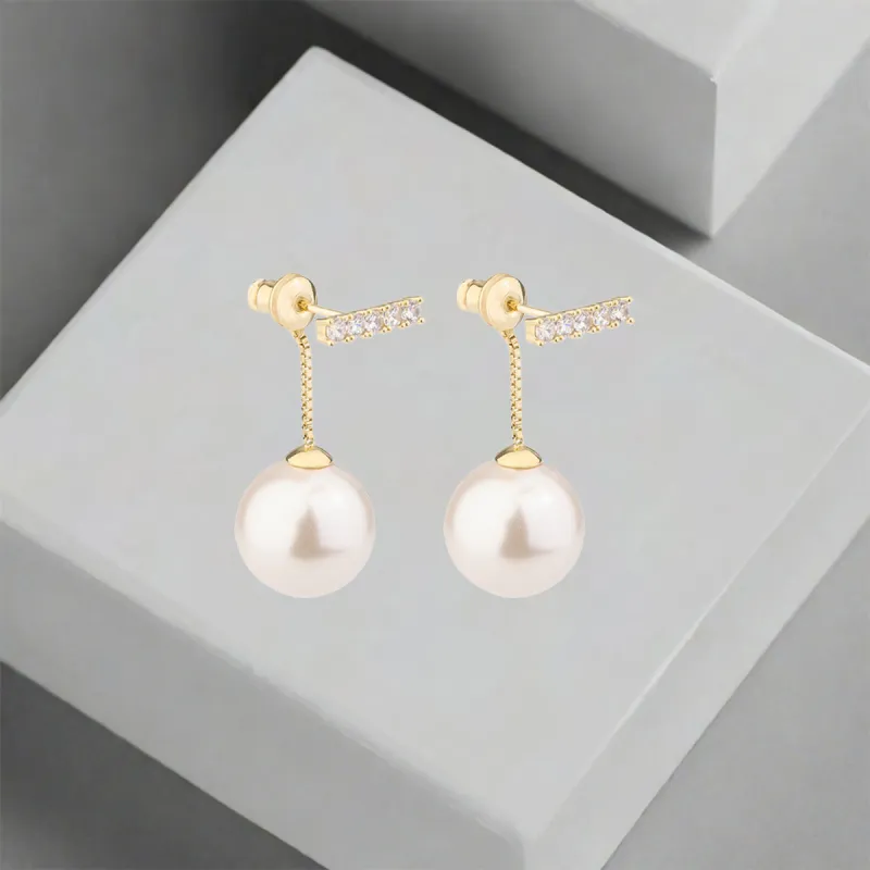QIANFANGDAHUANGYE Zircon Earrings Women's-3