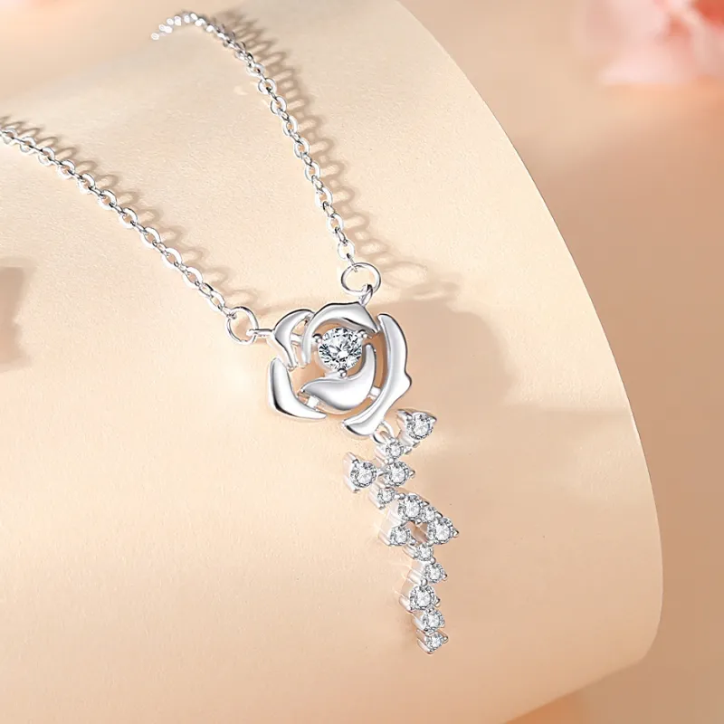 QIANFANGDAHUANGYE Zircon Necklaces Women's-2
