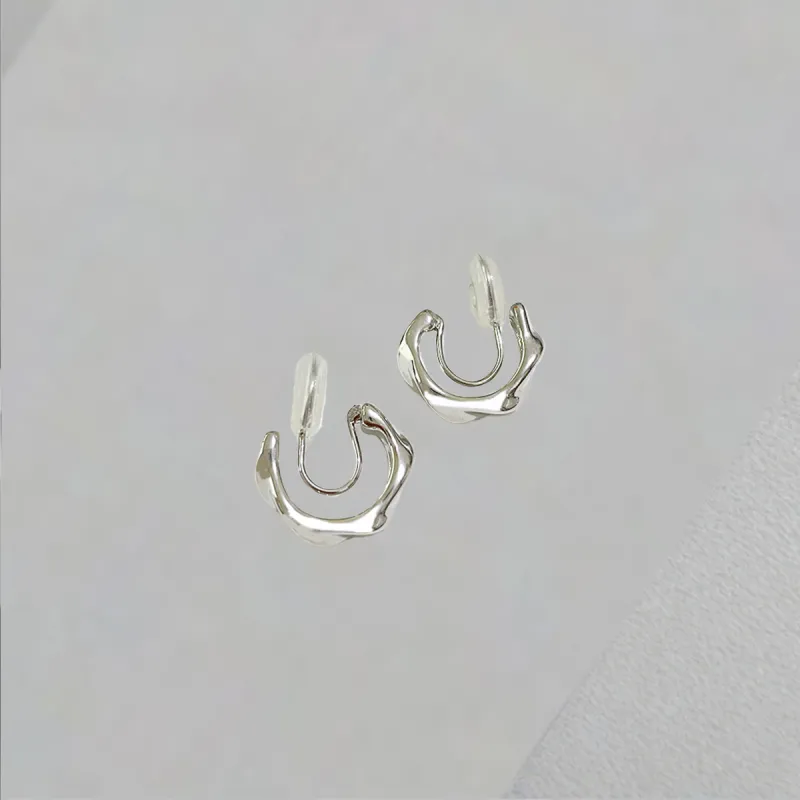QIANFANGDAHUANGYE Alloy Clip On Earrings Unisex-4