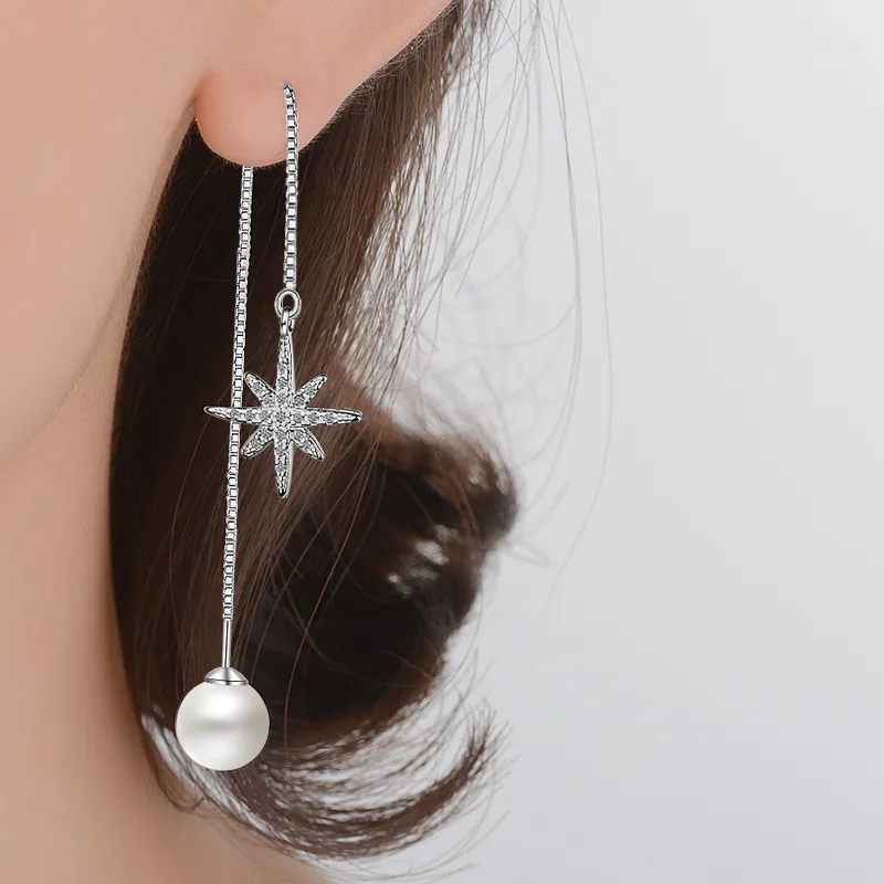 QIANFANGDAHUANGYE Alloy Drop Earrings Women's-1