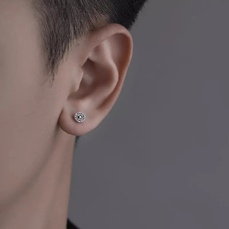 QIANFANGDAHUANGYE Alloy Stud Earrings Unisex-1