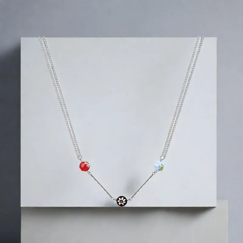 QIANFANGDAHUANGYE Titanium Steel Necklaces Women's-5