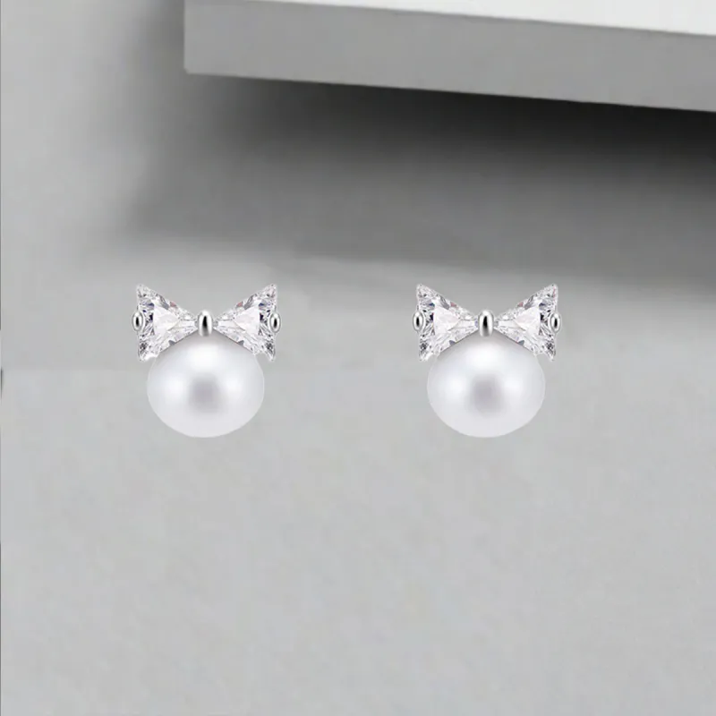 QIANFANGDAHUANGYE Zircon Stud Earrings Women's-2