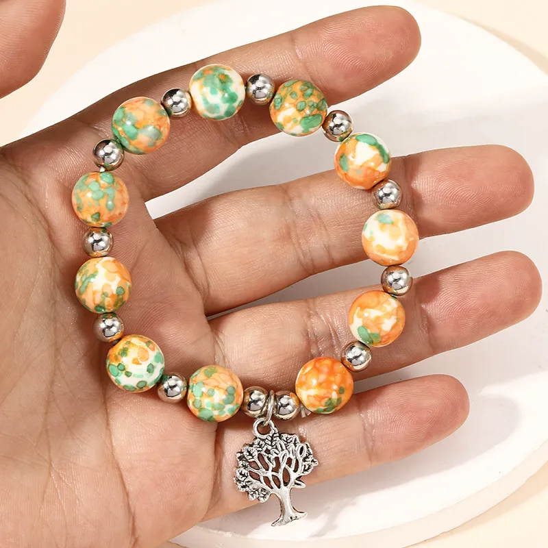 QIANFANGDAHUANGYE Resin Bracelets Unisex-1
