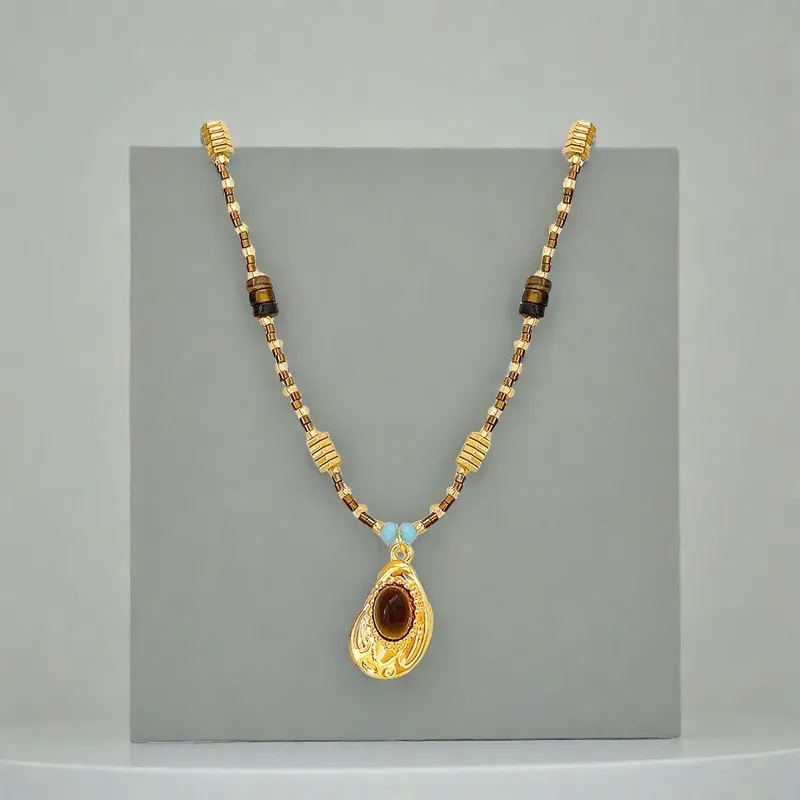 QIANFANGDAHUANGYE Alloy/Resin Necklaces Women's-4