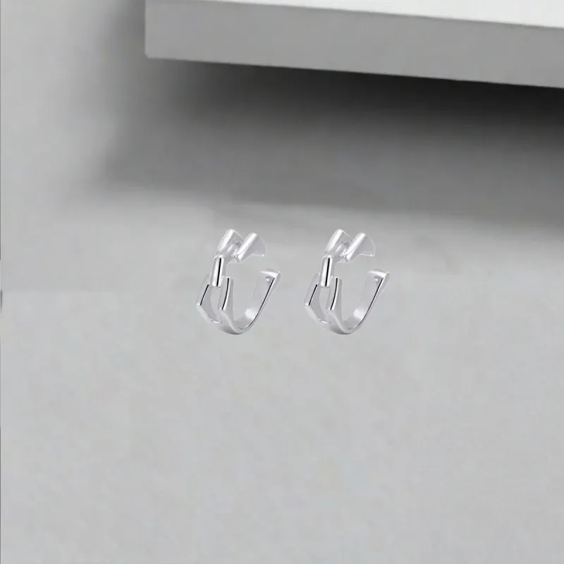 QIANFANGDAHUANGYE Alloy Clip-On Earrings Unisex-2