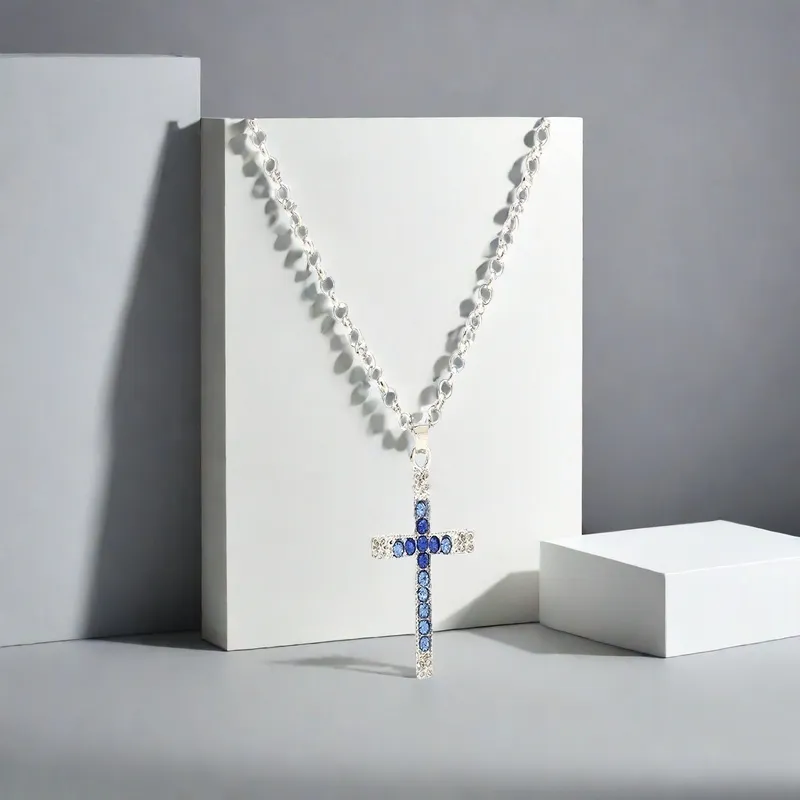 QIANFANGDAHUANGYE Alloy Zircon Necklaces Unisex-5