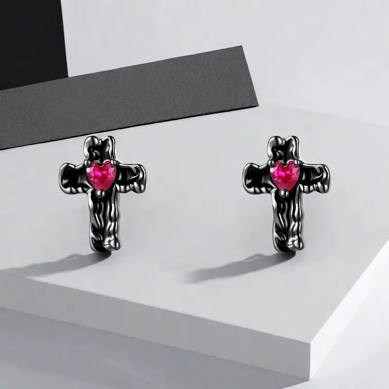 QIANFANGDAHUANGYE Alloy Stud Earrings Women's-5