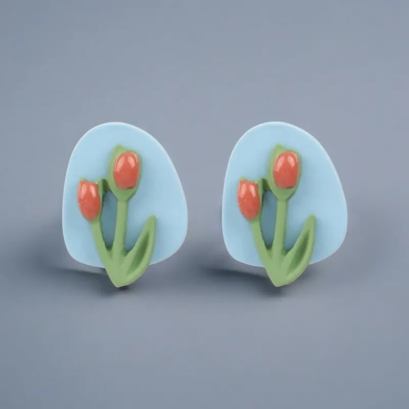 QIANFANGDAHUANGYE Alloy Earrings Women's-5