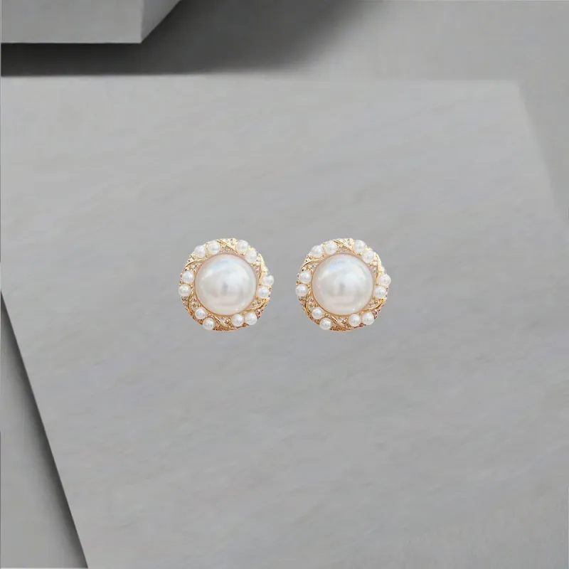 QIANFANGDAHUANGYE Alloy Stud Earrings Women's-5